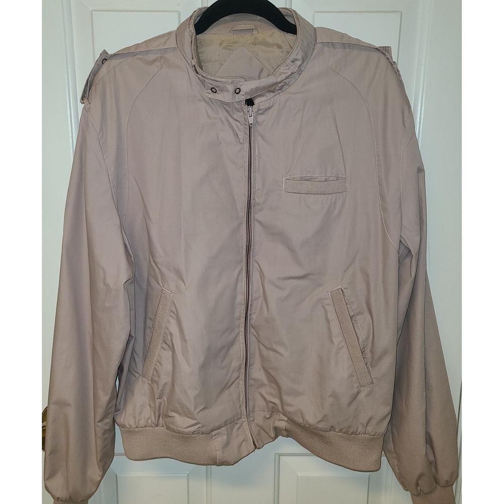 Vtg Weather Breaker Bomber Jacket 'Members Only' Size XL Mauve Peter‎ England
